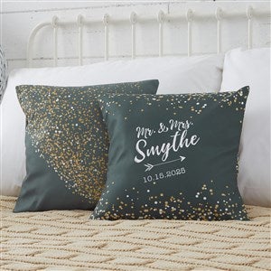 Sparkling Love 14 Personalized Throw Pillow