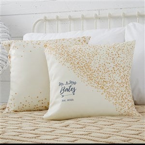 Sparkling Love 18 Personalized Throw Pillow