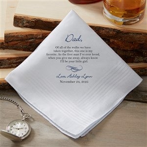 Personalized Wedding Handkerchief - Father of the Bride