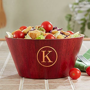 Large Bamboo Wooden Bowls - Add Any Monogram