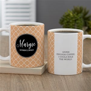 Name Meaning Custom Coffee Mug - 11oz White