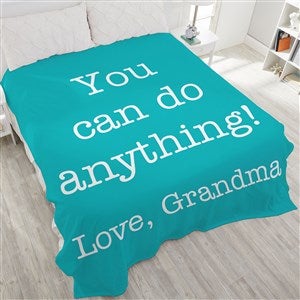 Kids Expressions Personalized 90x108 Plush King Fleece Blanket