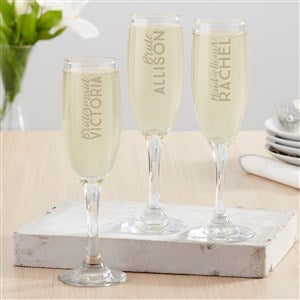 Personalized Champagne Flutes For Wedding Party