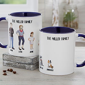 Character Collection Personalized Blue Coffee Mug
