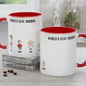 Character Collection Personalized Red Coffee Mug