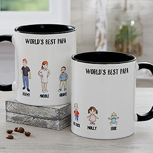 Character Collection Personalized Black Coffee Mug