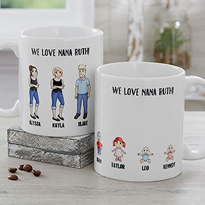 Character Collection Personalized White Coffee Mug