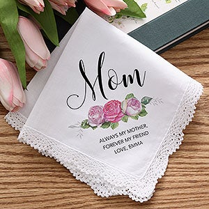 Floral Mom Personalized Handkerchief