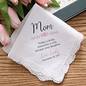 Mother of the Bride Personalized Wedding Handkerchief