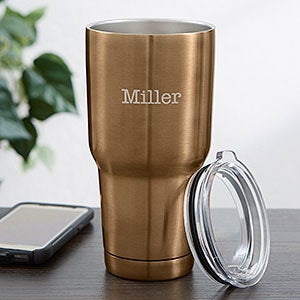 30oz. Personalized Stainless Steel Travel Tumbler- Name
