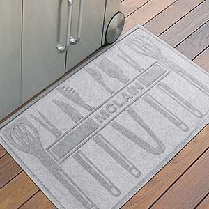 BBQ Tools Personalized AquaShield? Molded Doormat