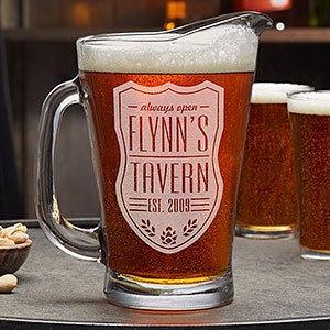 Beer Label Personalized Beer Pitcher