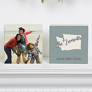 U.S. State Personalized Shelf Decor