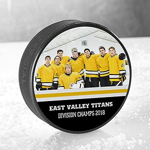 My Team Personalized Official Hockey Puck