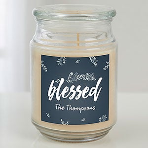 Cozy Home Personalized Scented Glass Candle Jar