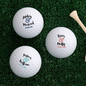 Personalized Callaway Golf Balls - Wedding Gift