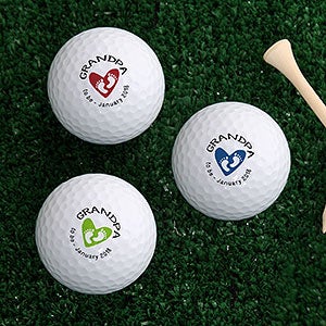 Grandpa Established Personalized Golf Ball Set - Non Branded