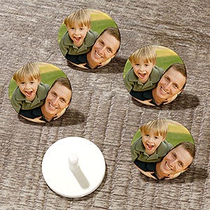 Custom Photo Personalized Golf Ball Markers - Set of 12