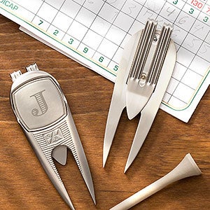 Classic Personalized Divot Tool, Ball Marker & Clip - Monogram