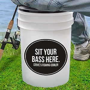 Personalized Fishing Bucket Cooler & Seat