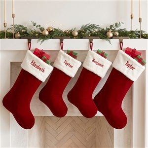 Red Velvet 19" Personalized Christmas Stocking - 19004