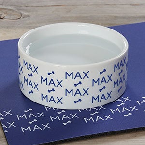 Personalized Dog Bowls - Repeating Name - Small