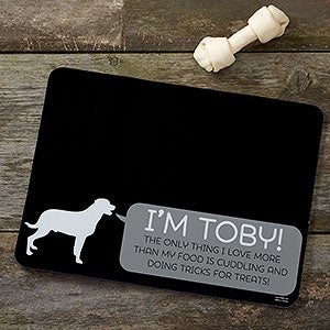 Personalized Dog Food Mat - Pet Life