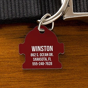 Fire Hydrant Personalized Dog ID  Tag - Pet Expressions