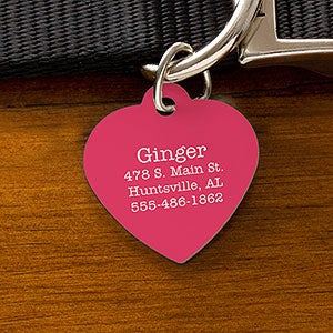 Heart Personalized Dog ID  Tag - Pet Expressions