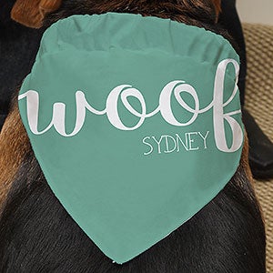 Personalized Dog Bandanas - Woof