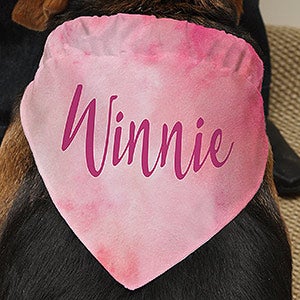 Custom Dog Bandana - Watercolor Design