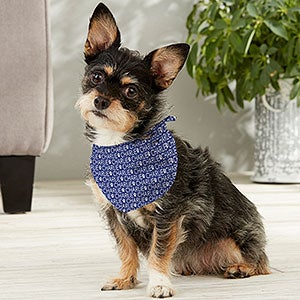Repeating Name Personalized Dog Bandana - Small