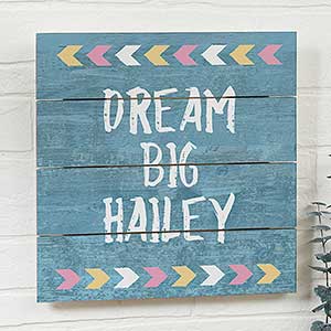 Tribal Inspired 12x12 Personalized Wooden Slat Signs