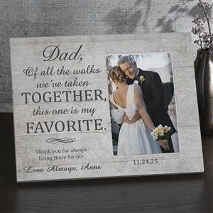 Personalized Wedding Picture Frame For Dad