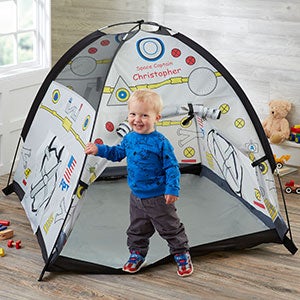 Personalized Kids Play Tent - Rocket Ship