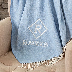 Monogrammed Luxury Throw