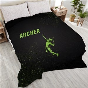Sports Enthusiast Personalized 90x108 Plush King Fleece Blanket