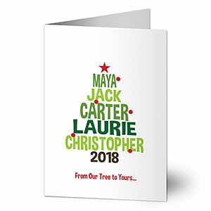 christmas family tree holiday