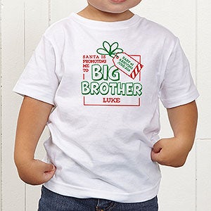 Promoted By Santa Personalized Toddler T-Shirt - Toddler 4T - Navy