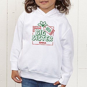 Promoted By Santa Personalized Toddler Sweatshirt - Toddler 2T - White