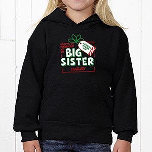 Promoted By Santa Personalized Kids' Sweatshirt - Youth Large (12/14) - Grey