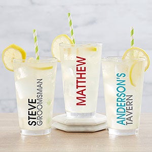 Bold Name Personalized Pint Glass-19407