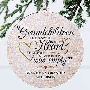 Grandparents Are Special Personalized Wood Ornament