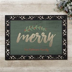 Personalized Doormat 18x27 - Cozy Christmas