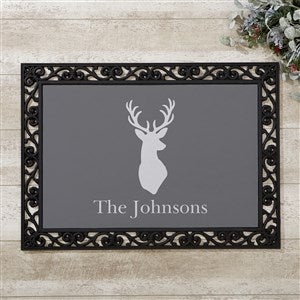 Winter Silhouette Personalized Doormat- 18x27 - #19463