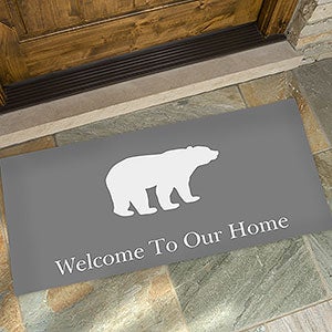 Winter Themed 24x48 Personalized Doormat