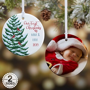 grandparents first christmas photo ornament christmas personalized baby first christmas ornament 2019