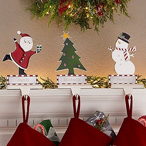 Engraved Christmas Stocking Holders