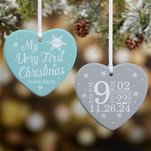 My Very First Christmas Personalized 2-Sided Ornament