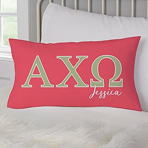 0 Alpha Chi Omega Personalized Lumbar Pillow